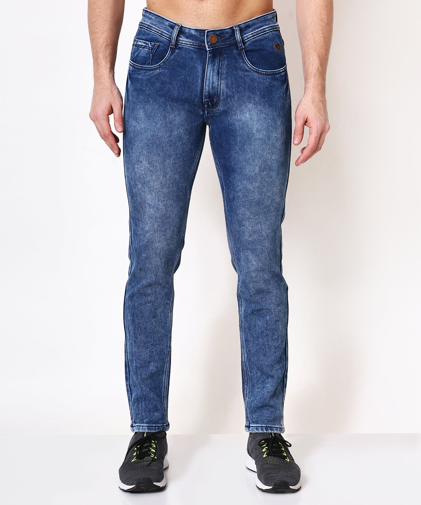 Mens Slim Fit Blue Jeans 186