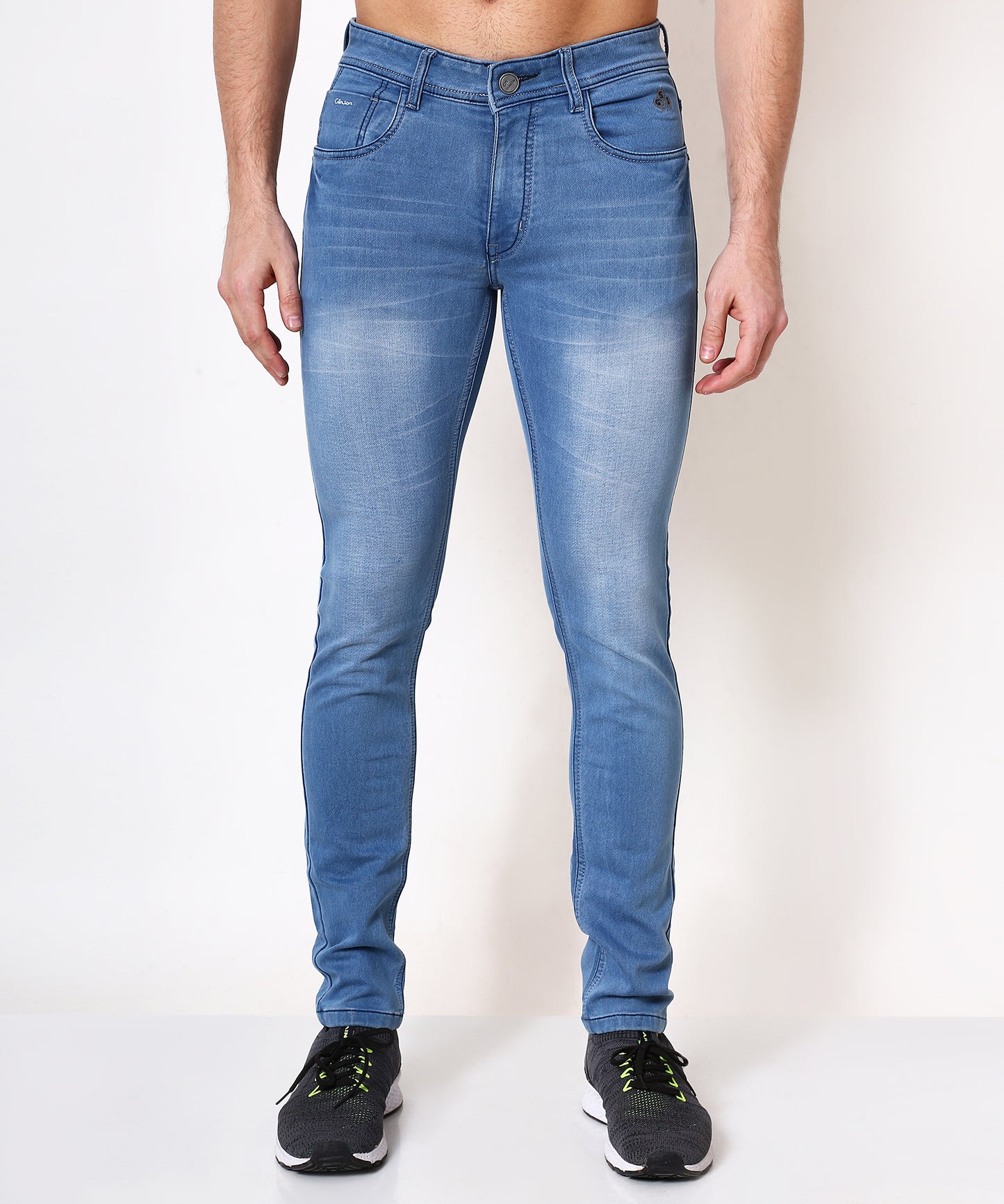 Mens Slim Fit Light Blue Jeans 184