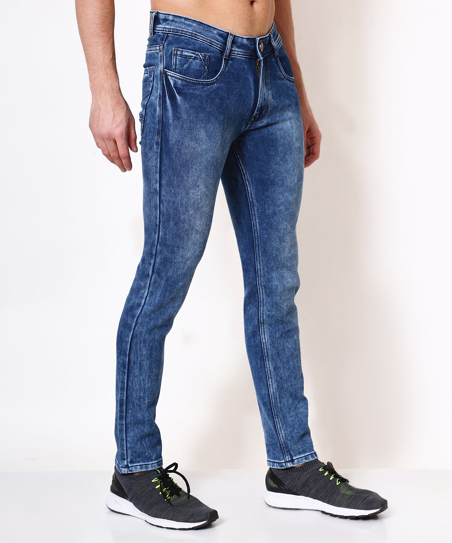 Mens Slim Fit Blue Jeans 186