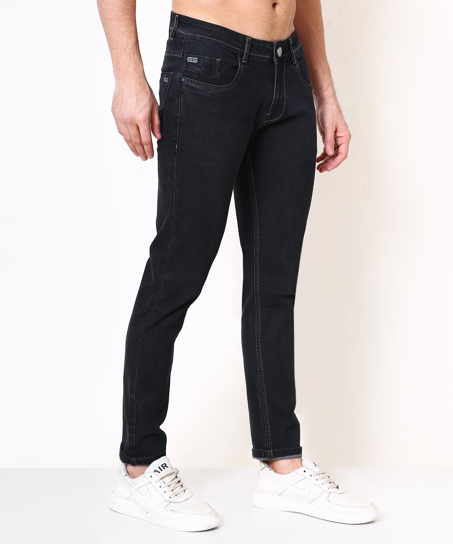 Cotton By Cotton Stretchable Charcoal Slim Fit Jeans 191