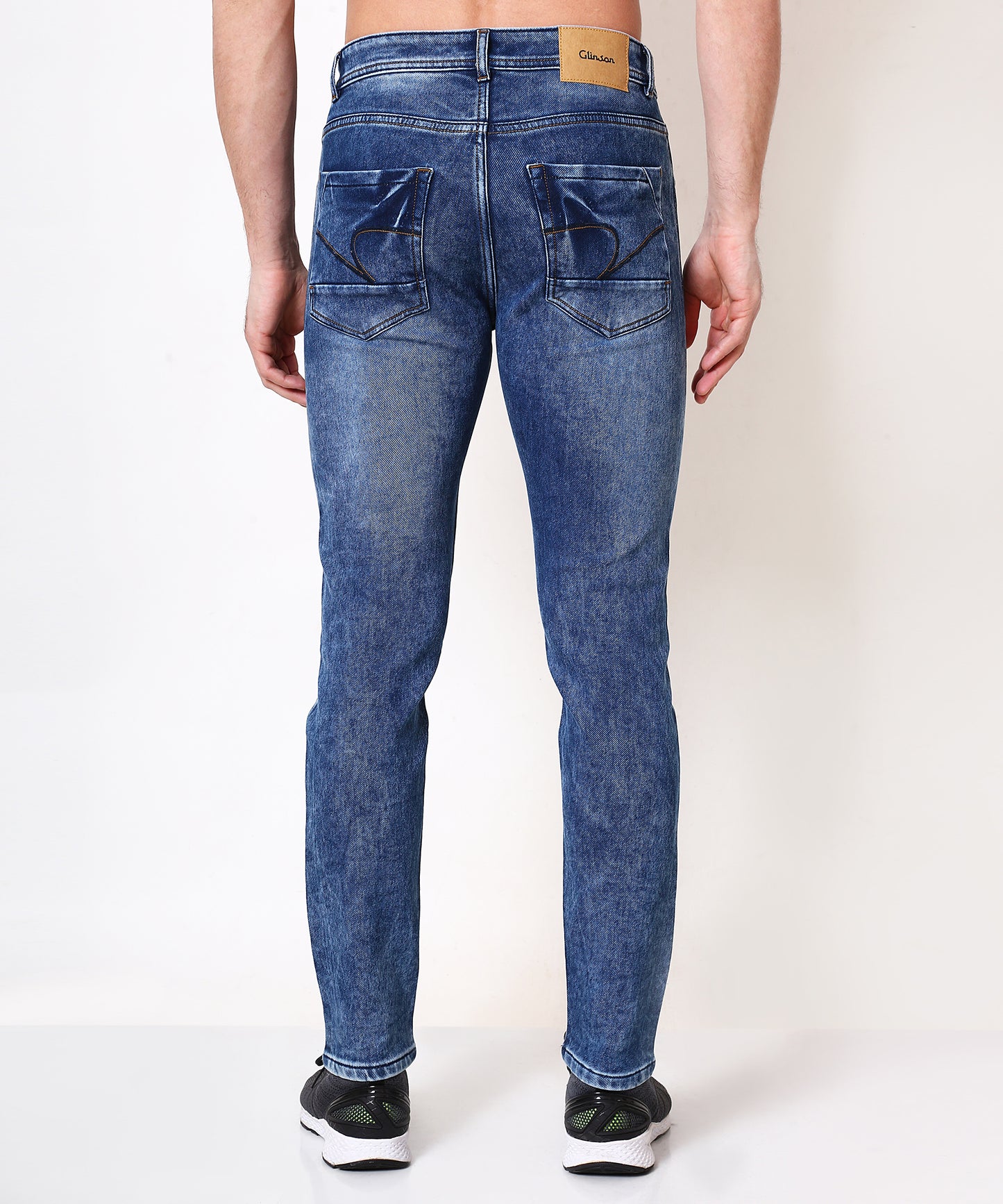 Mens Slim Fit Blue Jeans 186