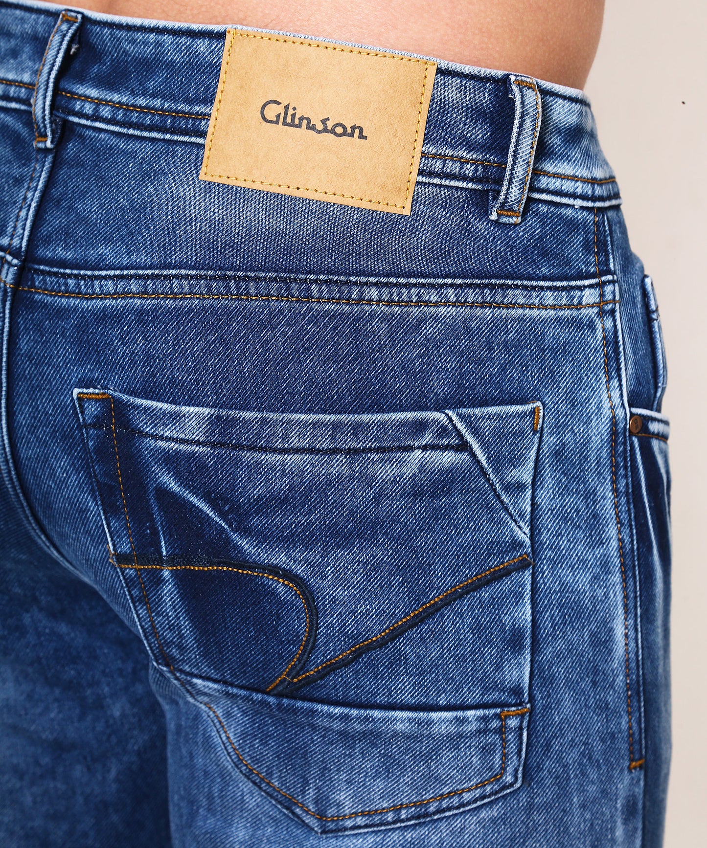 Mens Slim Fit Blue Jeans 186