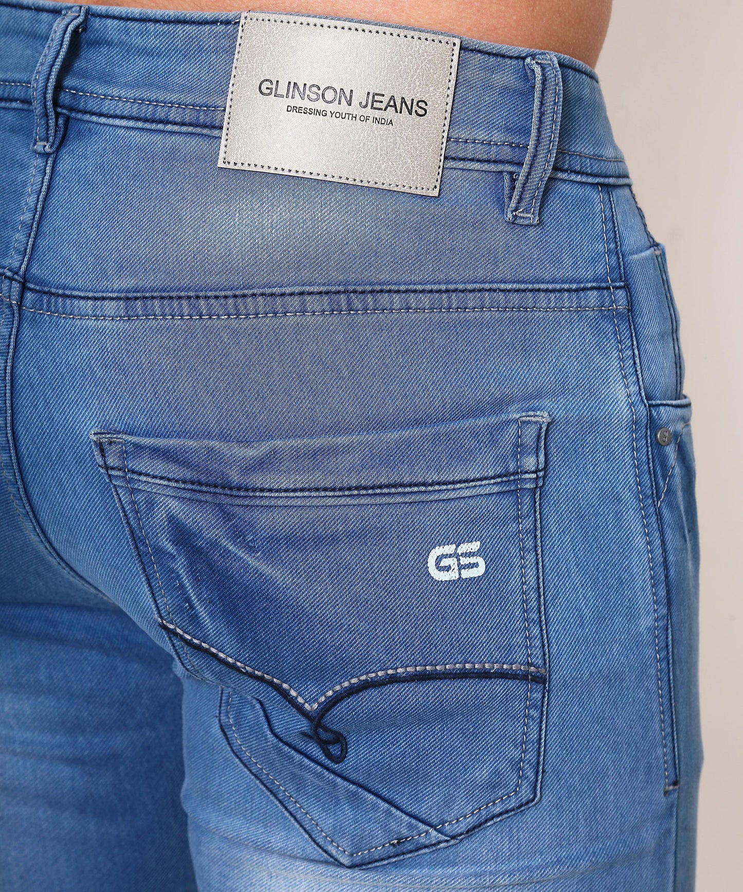 Mens Slim Fit Light Blue Jeans 184