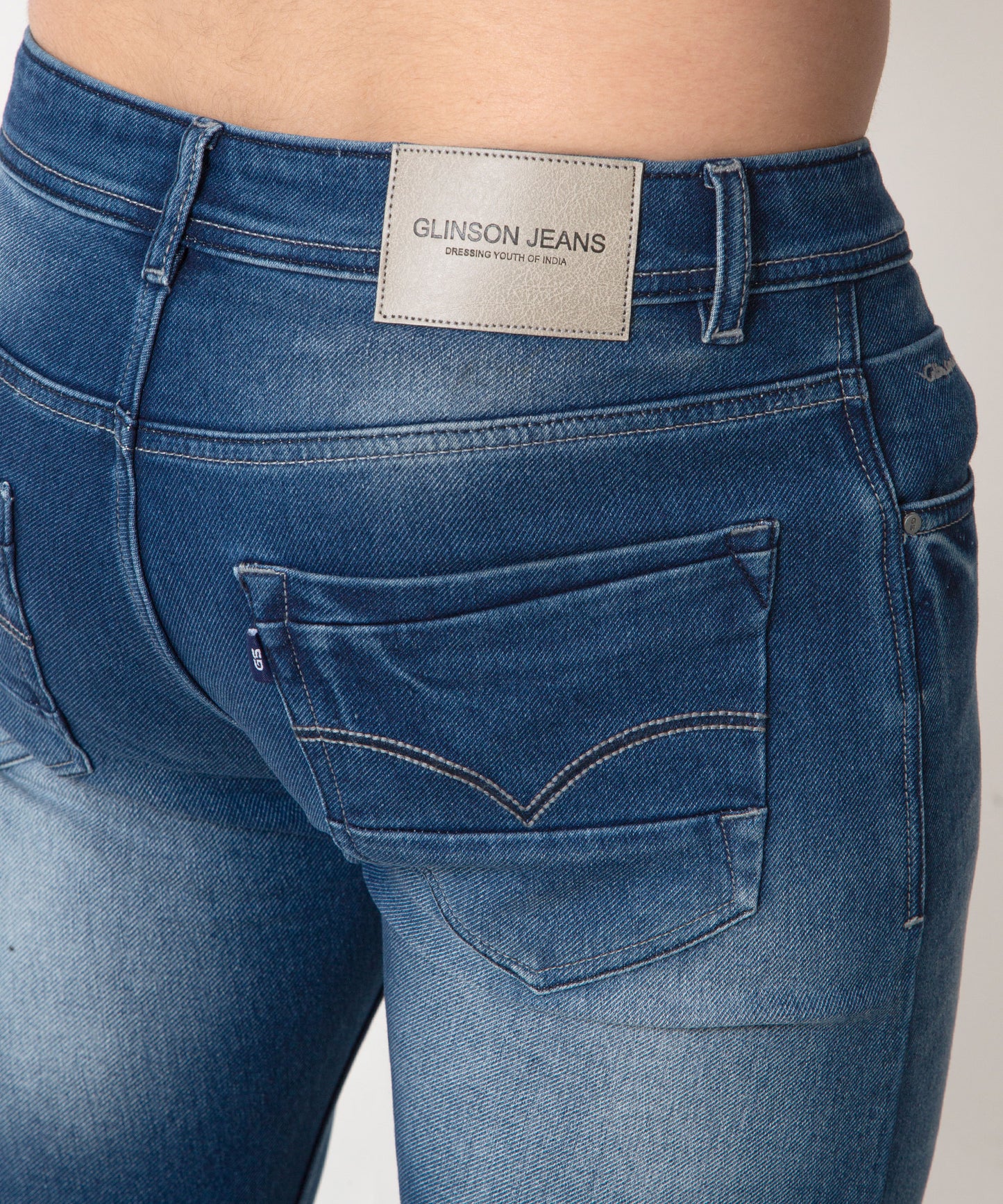 Mens Slim Fit Dark Blue Jeans 185(2)