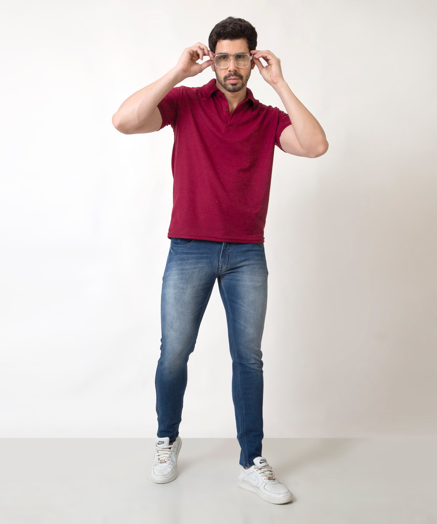 Mens Slim Fit Dark Blue Jeans 185(2)