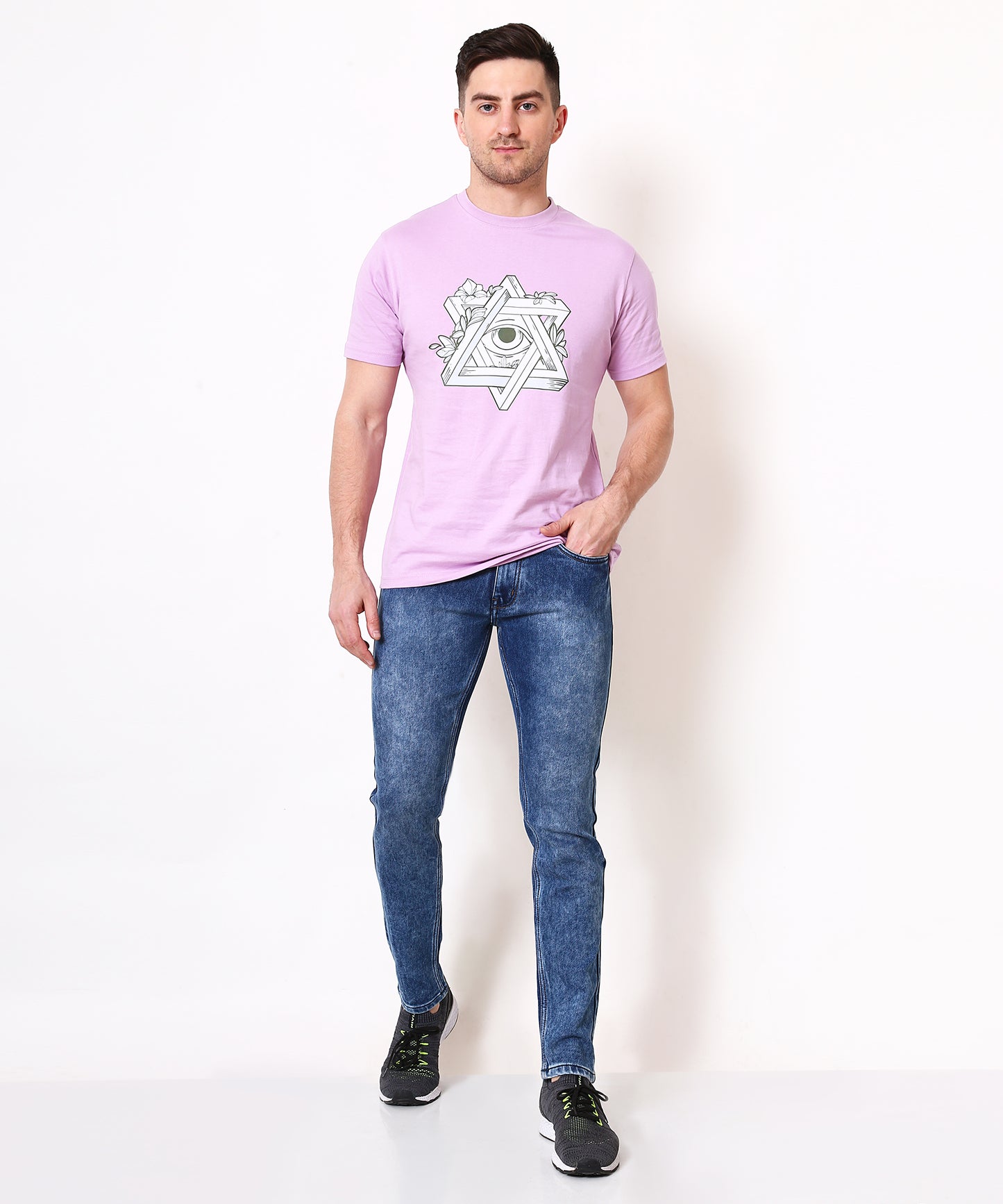 Mens Slim Fit Blue Jeans 186