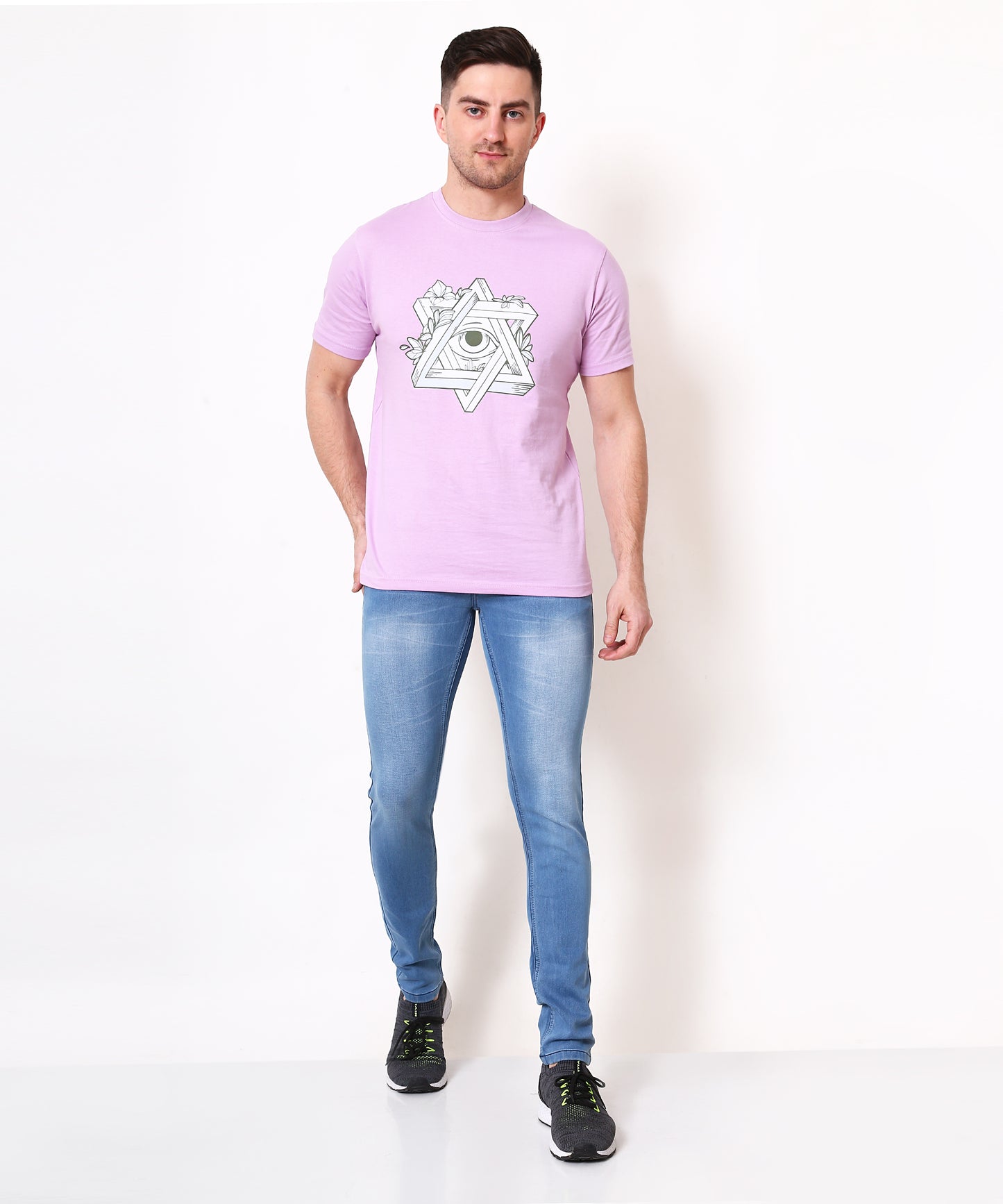 Mens Slim Fit Light Blue Jeans 184