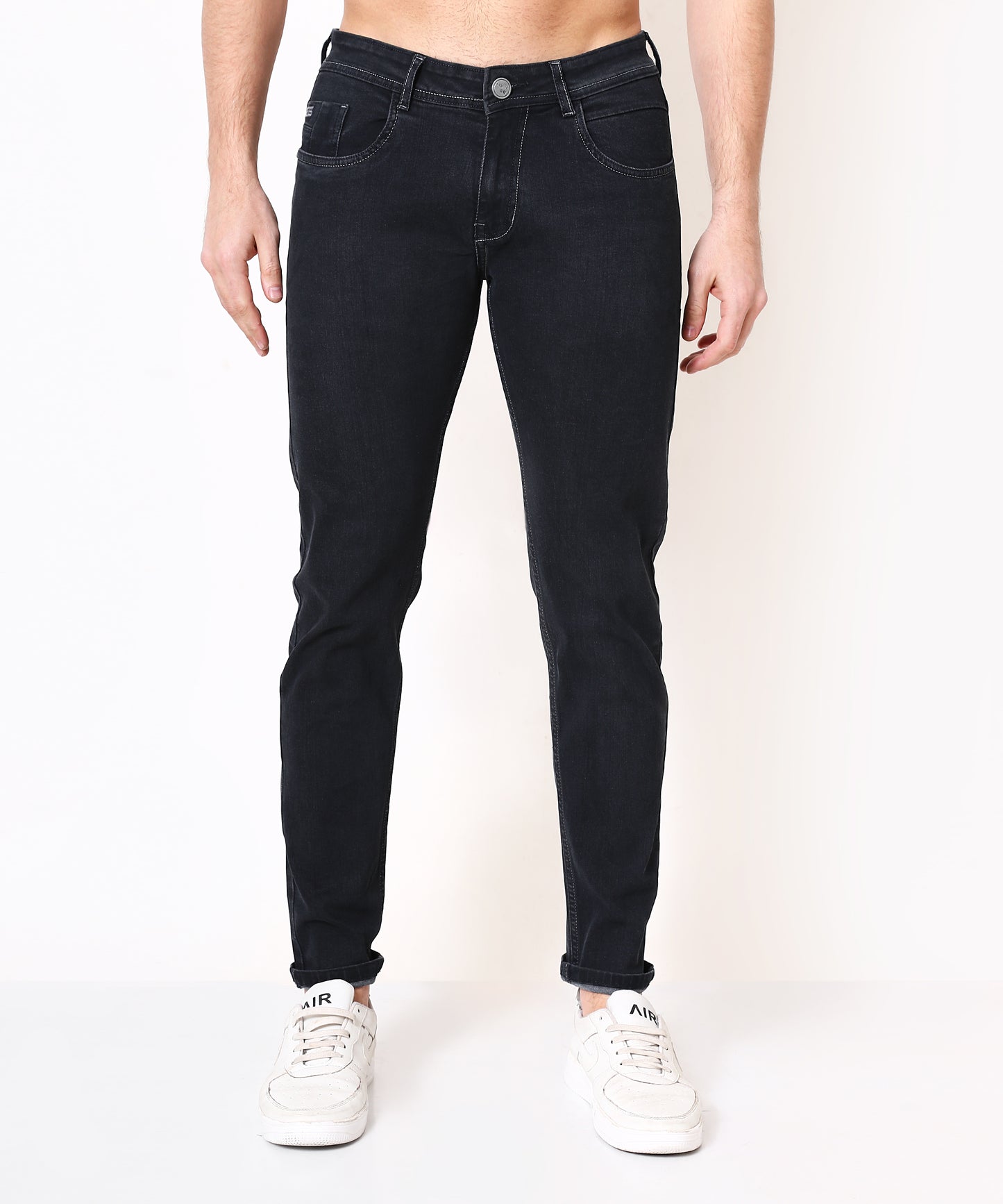 Cotton By Cotton Stretchable Charcoal Slim Fit Jeans 191