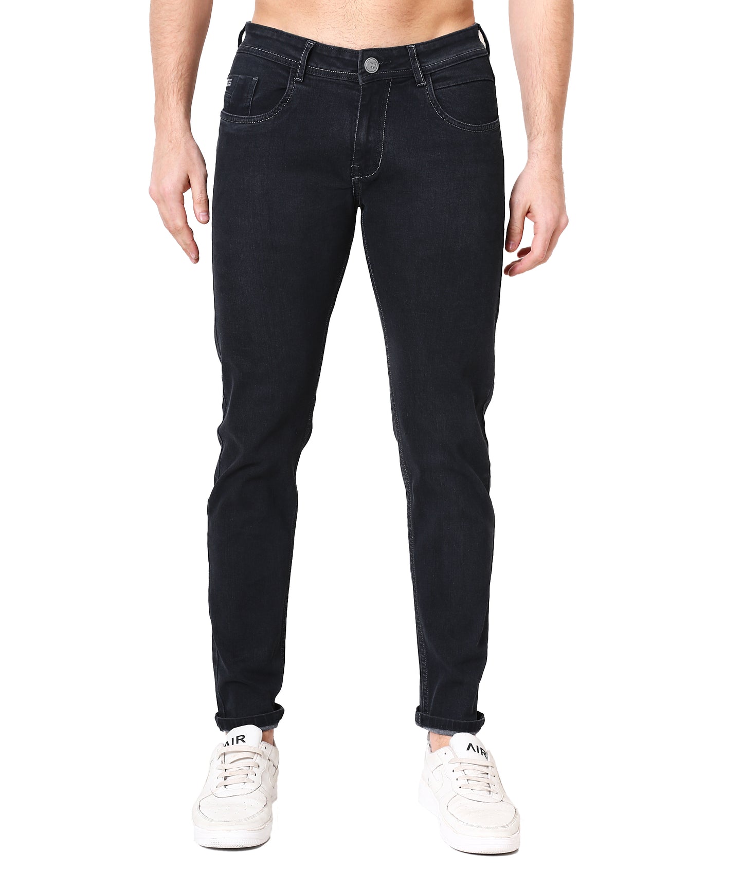 Cotton By Cotton Stretchable Charcoal Slim Fit Jeans 191