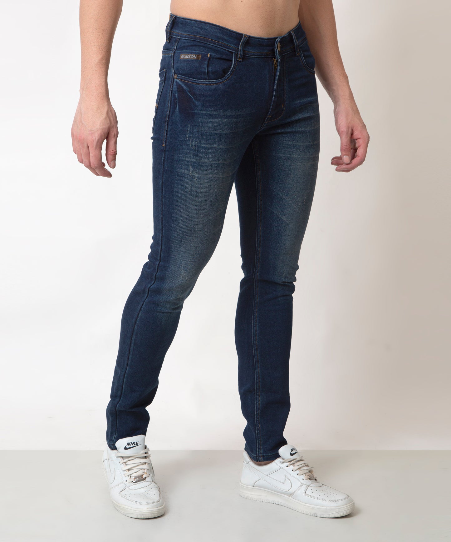 Mens Slim Fit Blue Jeans  201(1)