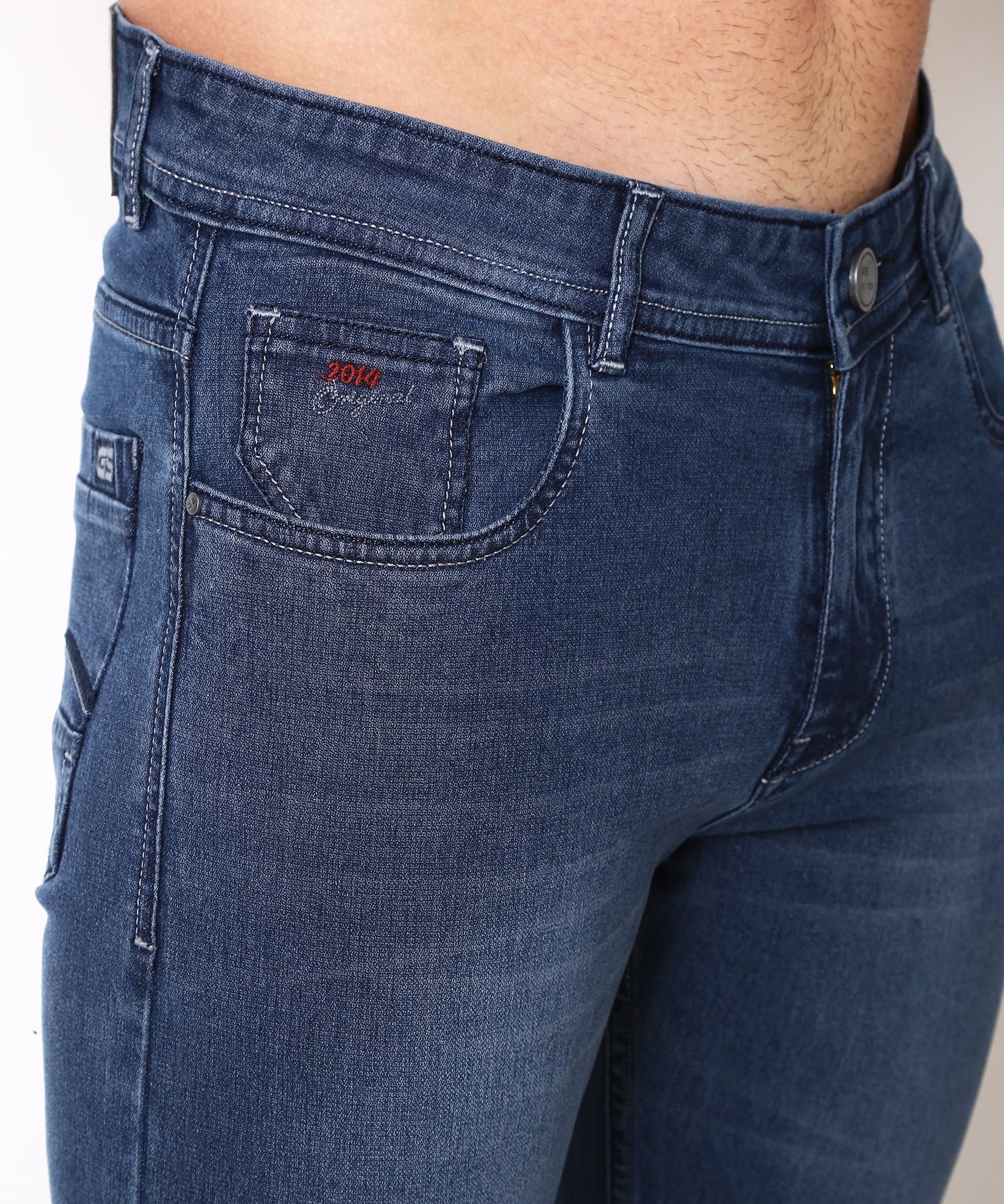 Mens Slim Fit Blue Jeans  197