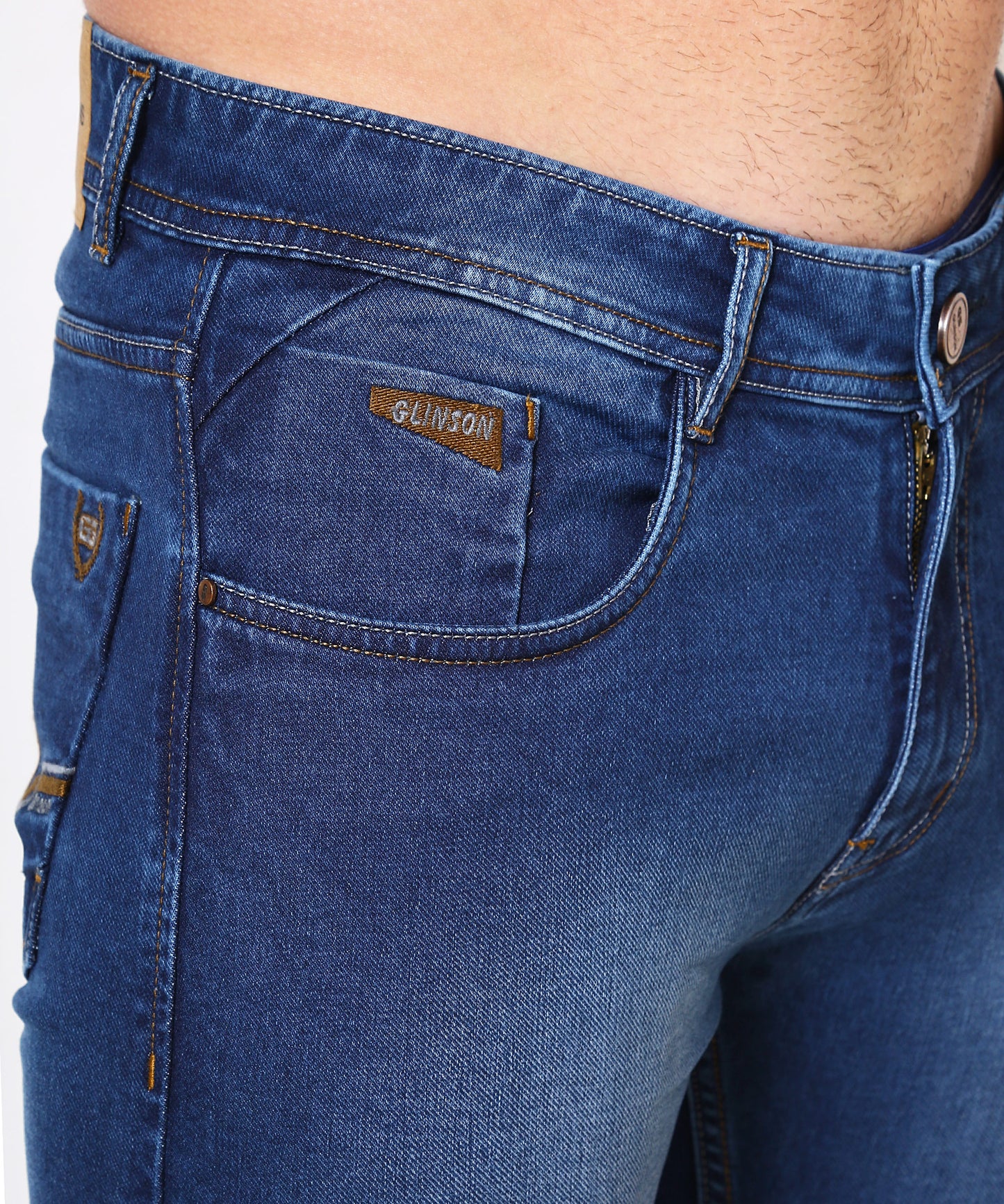 Mens Slim Fit Blue Jeans  189