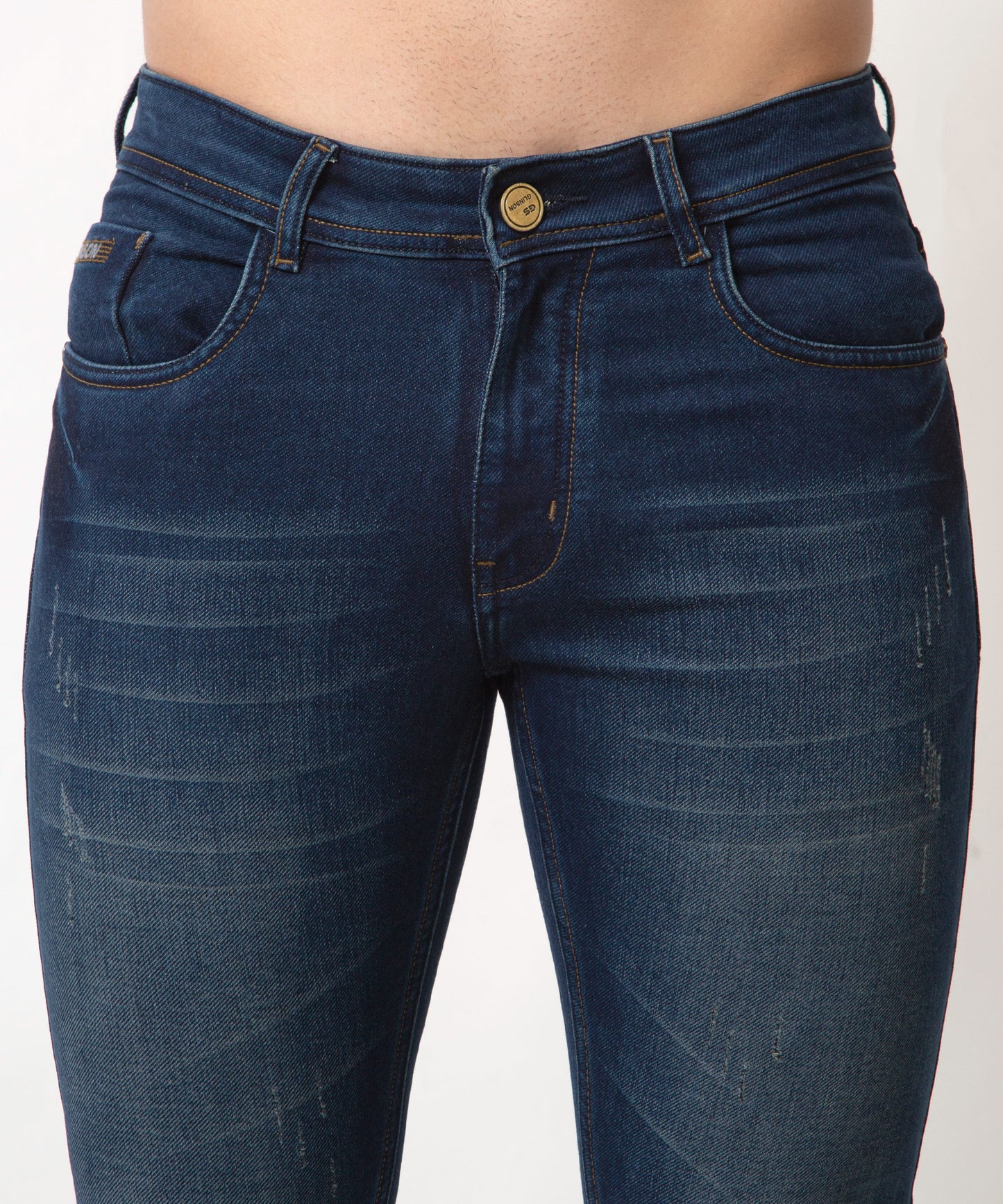 Mens Slim Fit Blue Jeans  201(1)
