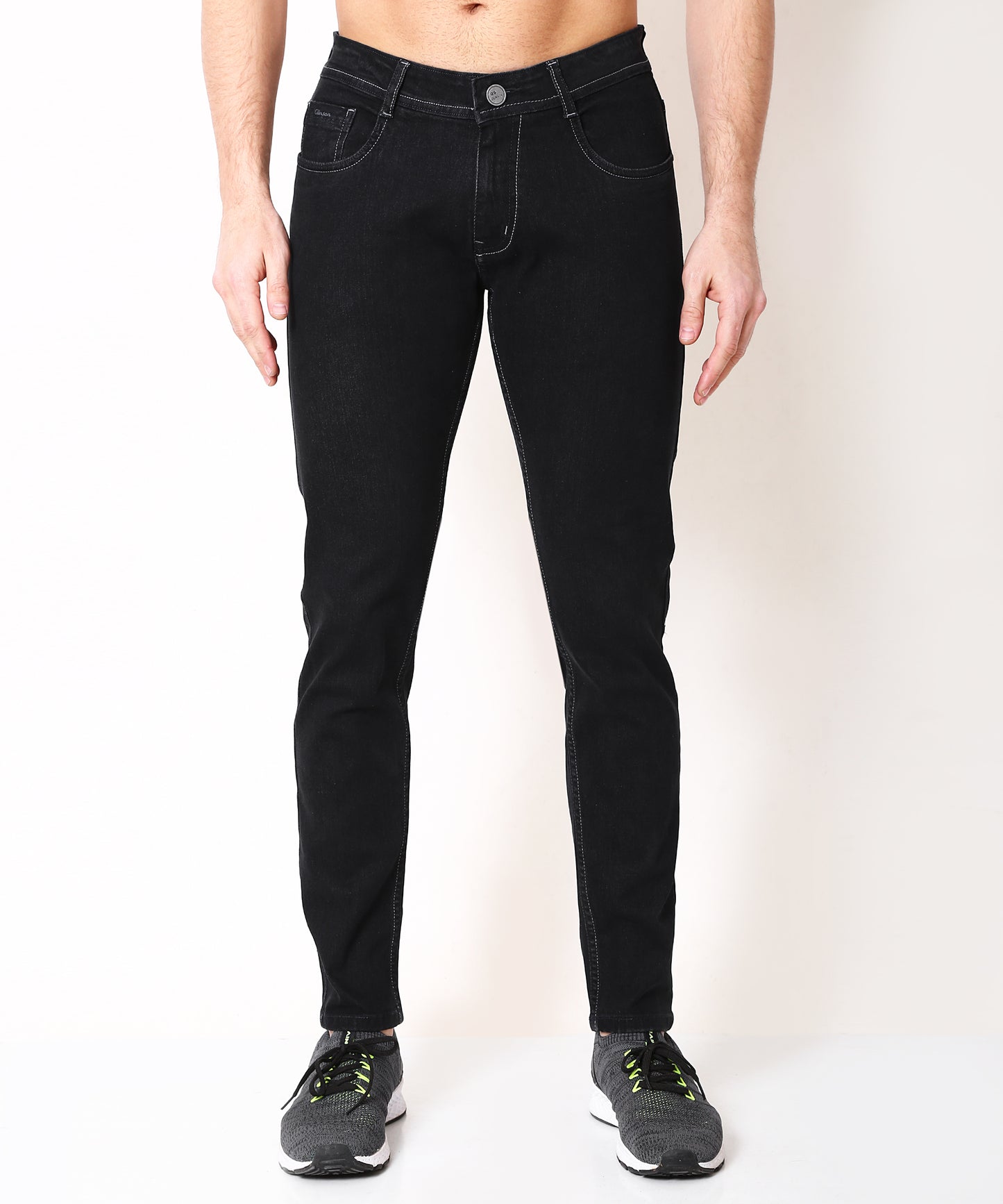 Cotton By Cotton Stretchable Charcoal Slim Fit Jeans 192